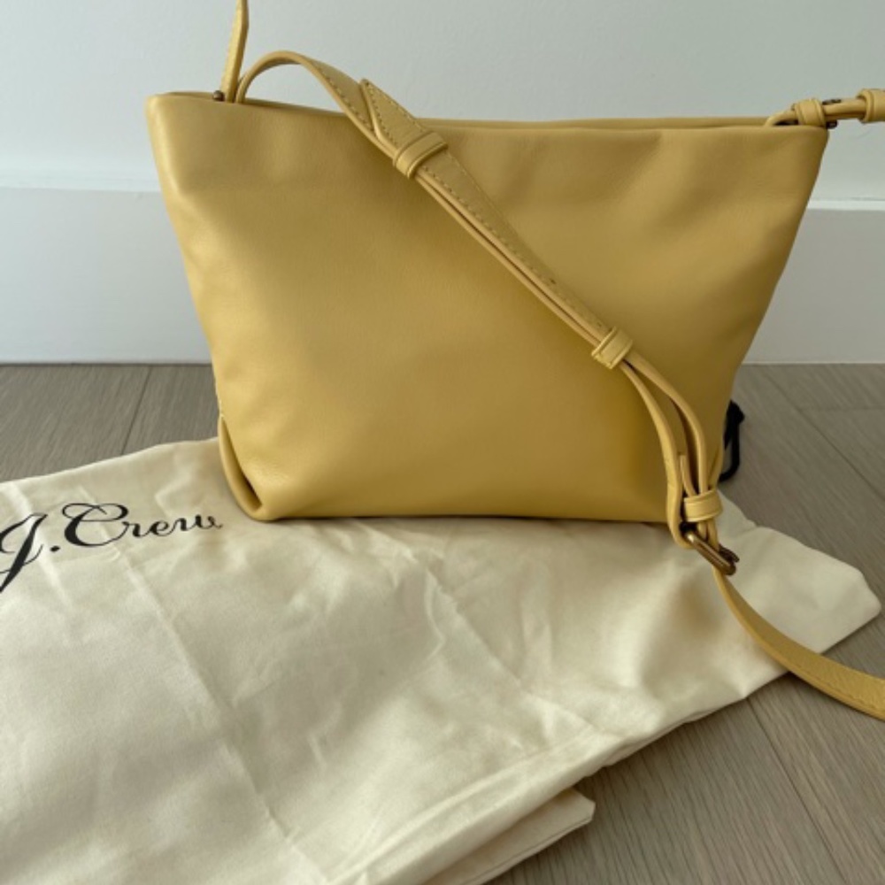 JCREW leather cross body bag NWT